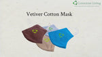 Load and play video in Gallery viewer, Vetiver Cotton Face Mask
